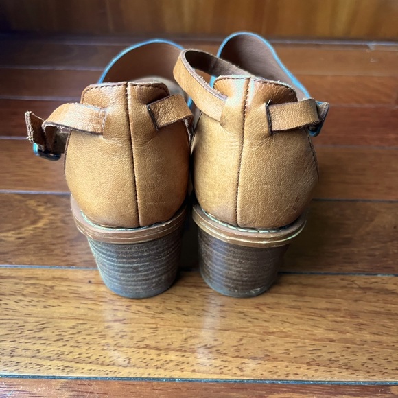 Madewell Warren cognac and silver block heel sandal - 8 - Picture 6 of 6